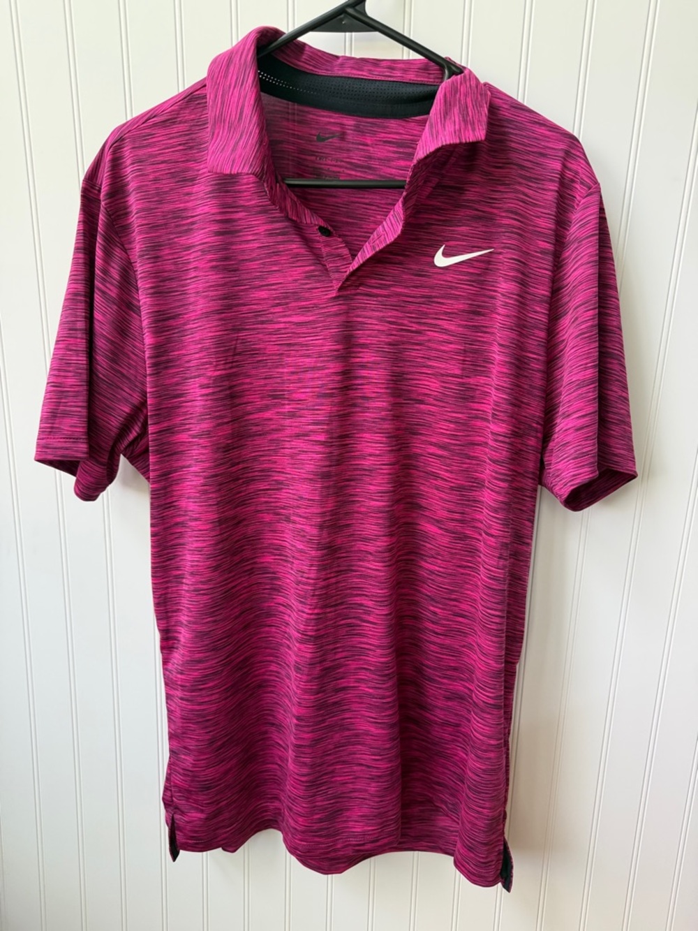 Nike Men’s Magenta Heathered Polo